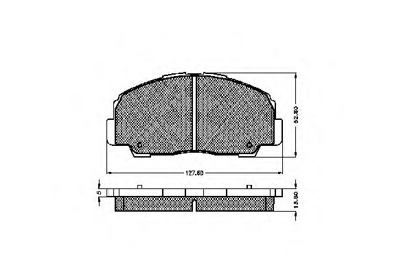 Комплект тормозных колодок, дисковый тормоз 31833