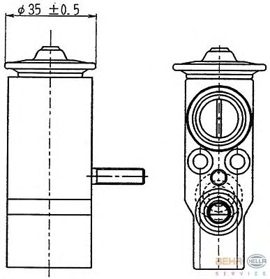 Расширительный клапан, кондиционер 8UW 351 239-021