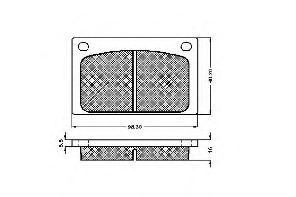 Комплект тормозных колодок, дисковый тормоз 32619