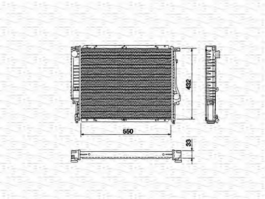 Radiator, engine cooling 350213431000