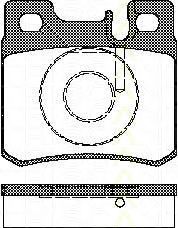 Комплект тормозных колодок, дисковый тормоз 8110 23007