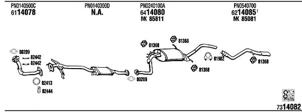 Exhaust System MA40020B