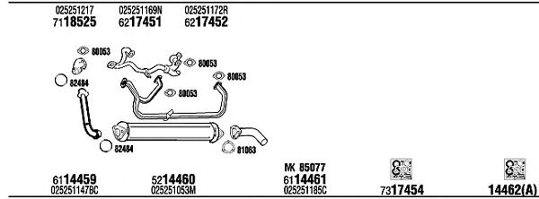 Exhaust System VW72215