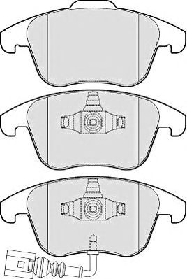 Комплект тормозных колодок, дисковый тормоз BP1650