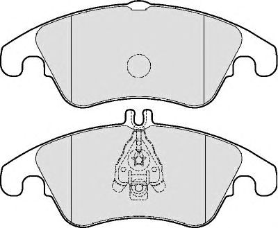 Комплект тормозных колодок, дисковый тормоз BP1651