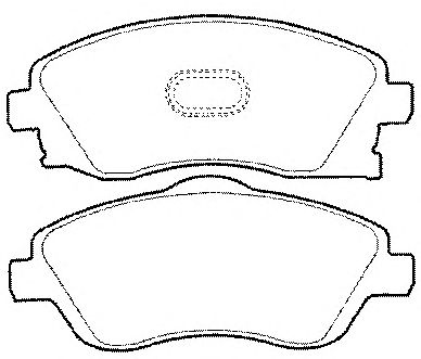 Комплект тормозных колодок, дисковый тормоз BP1259