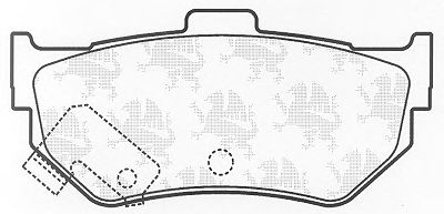 Комплект тормозных колодок, дисковый тормоз BP330