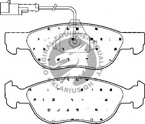 Комплект тормозных колодок, дисковый тормоз BP861