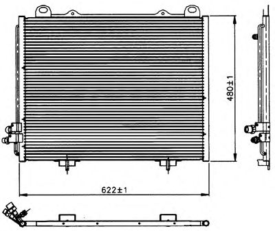 Condensador, ar condicionado 170660