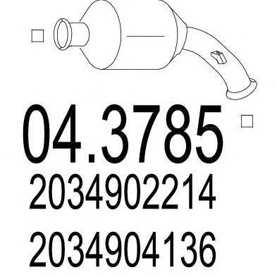 Catalytic Converter 04.3785
