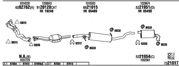 Exhaust System FO75003