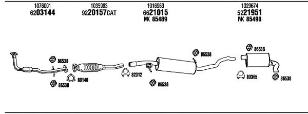 Exhaust System FO75018