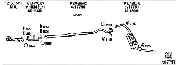 Exhaust System HO62005