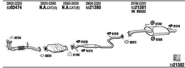 Exhaust System HY40100B