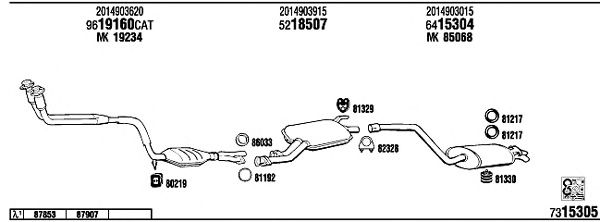 Exhaust System MB30045B