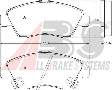Brake Pad Set, disc brake 36831