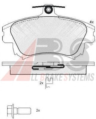 Brake Pad Set, disc brake 37521