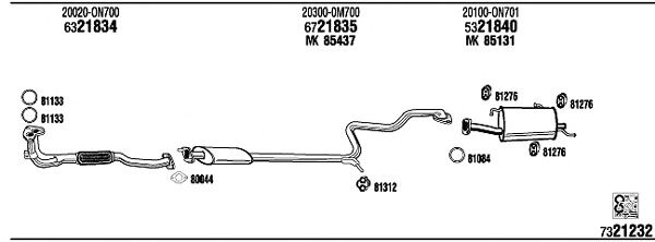 Exhaust System NI55007