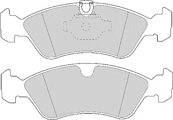 Комплект тормозных колодок, дисковый тормоз FD6709A