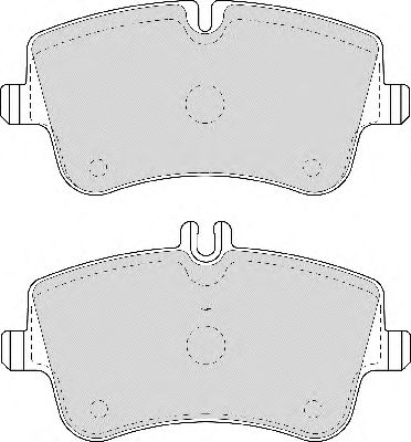Комплект тормозных колодок, дисковый тормоз FD6961A
