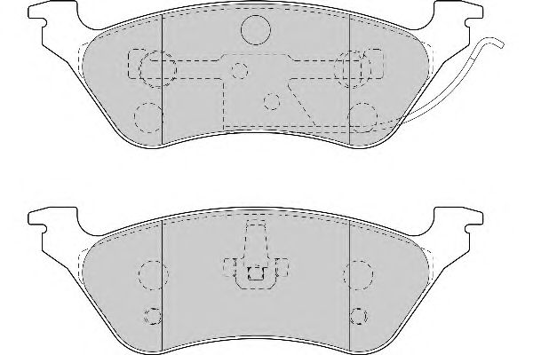 Комплект тормозных колодок, дисковый тормоз FD6995A