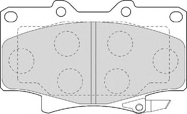 Комплект тормозных колодок, дисковый тормоз FD6942A