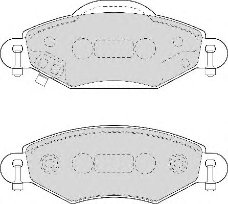 Комплект тормозных колодок, дисковый тормоз FD6967A