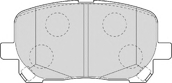 Комплект тормозных колодок, дисковый тормоз FD6992A