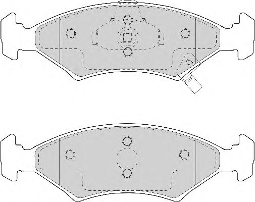 Комплект тормозных колодок, дисковый тормоз FD7053A