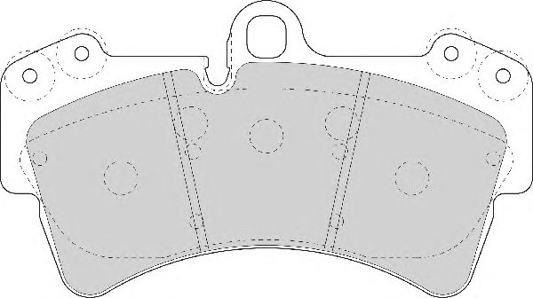 Комплект тормозных колодок, дисковый тормоз FD7069A