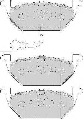 Комплект тормозных колодок, дисковый тормоз FD7085A