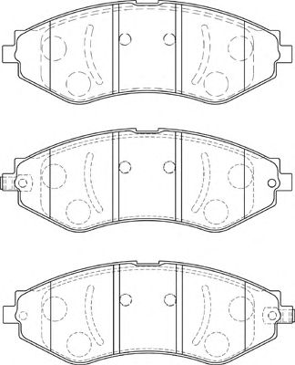 Комплект тормозных колодок, дисковый тормоз FD7255A