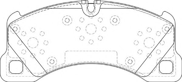 Комплект тормозных колодок, дисковый тормоз FD7351A