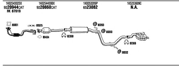 Exhaust System SK61042A