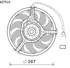 Ventilador, refrigeración del motor AI7518