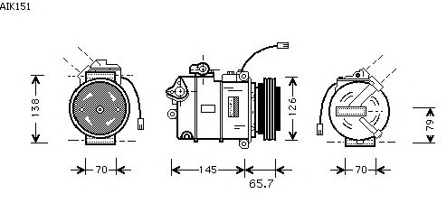 Compressor, air conditioning AIK151