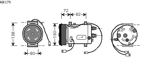 Compressor, air conditioning AIK179