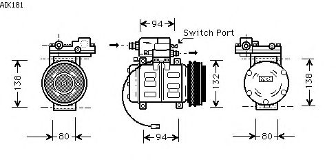 Kompressori, ilmastointilaite AIK181