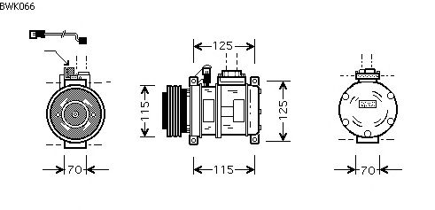 Compressor, ar condicionado BWK066