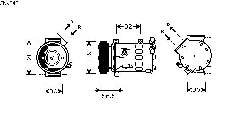 Compressor, airconditioning CNK242