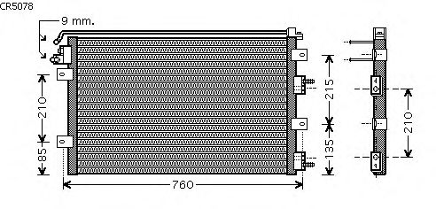 Condensator, airconditioning CR5078