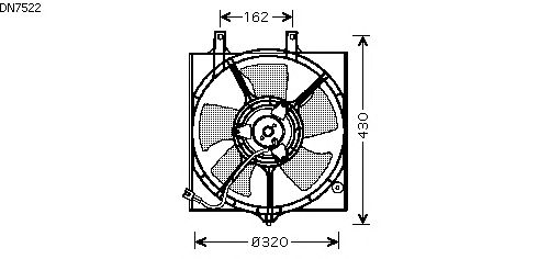 Ventilador, refrigeración del motor DN7522