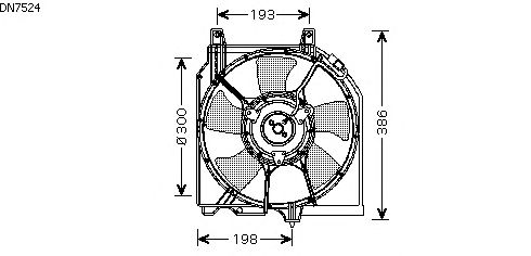 Ventilador, refrigeración del motor DN7524
