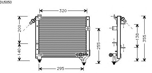 Condenser, air conditioning DU5050