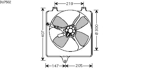 Ventilateur, refroidissement du moteur DU7502
