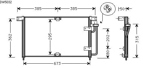 Condenseur, climatisation DW5032