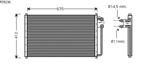 Condensator, airconditioning FD5236