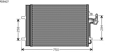 Condensator, airconditioning FD5427