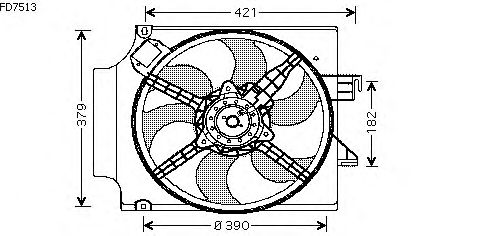 Ventilador, refrigeración del motor FD7513