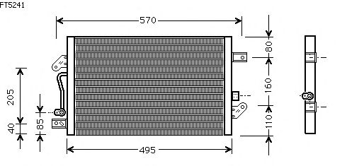 Condenseur, climatisation FT5241